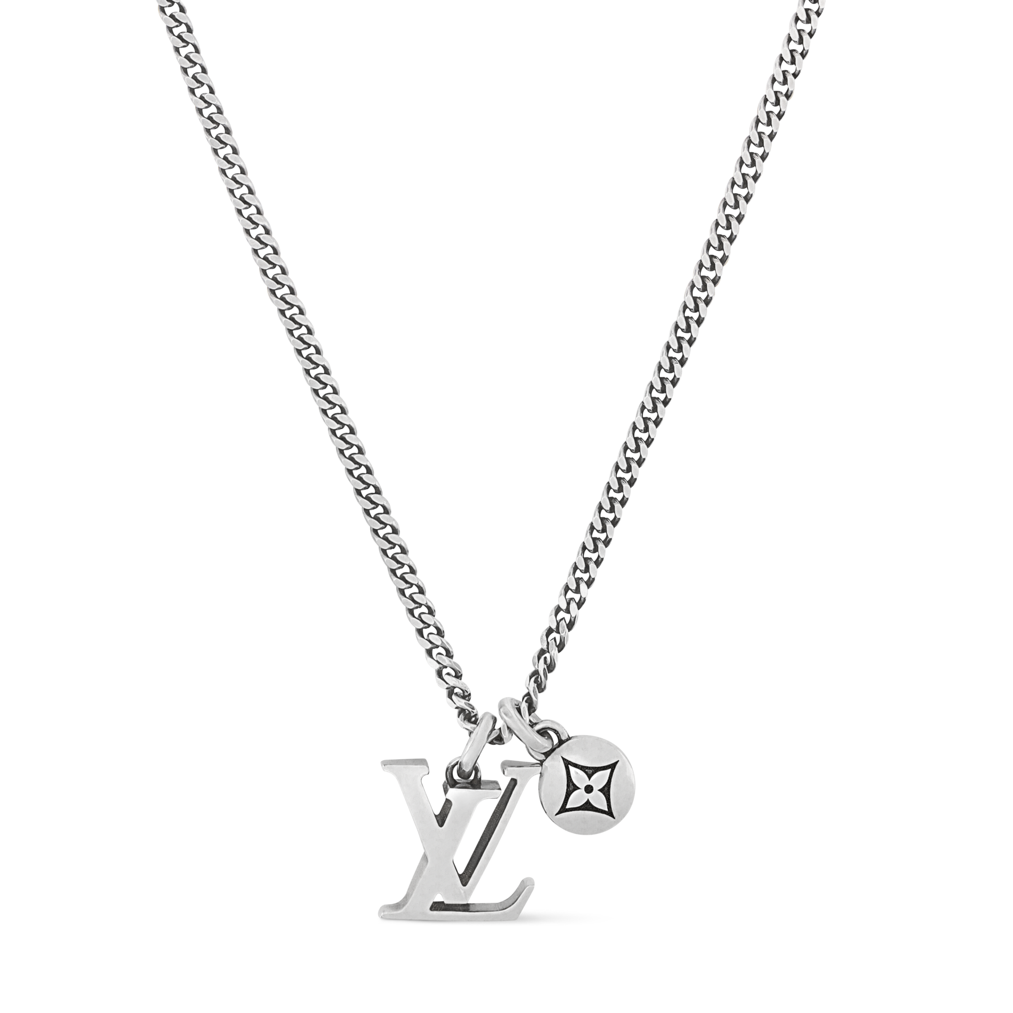 【LVロゴ】Louis Vuitton セーラーネックレス メンズに大人気♪】Louis Vuitton ネックレス LV セーラー